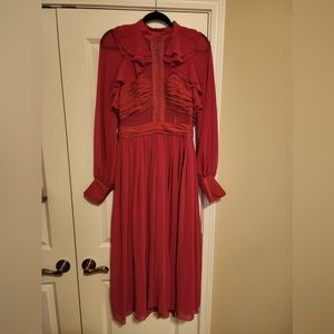 Self Portrait pink dress in a size 8.